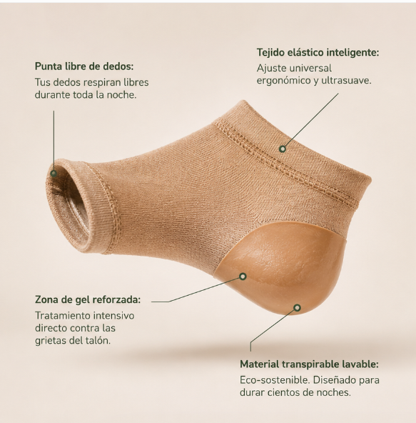Talonnova – Calcetines de Gel Hidratante para Talones Agrietados