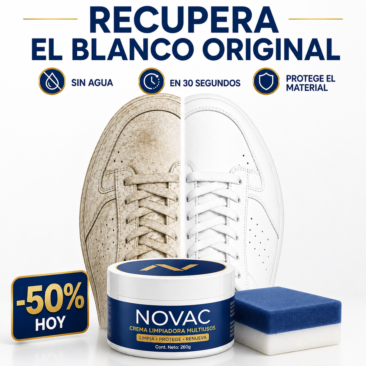 NOVAC: Crema de limpieza para zapatillas