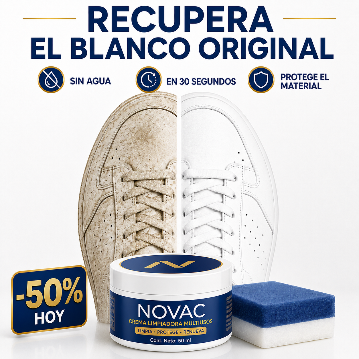 NOVAC: Crema de limpieza para zapatillas